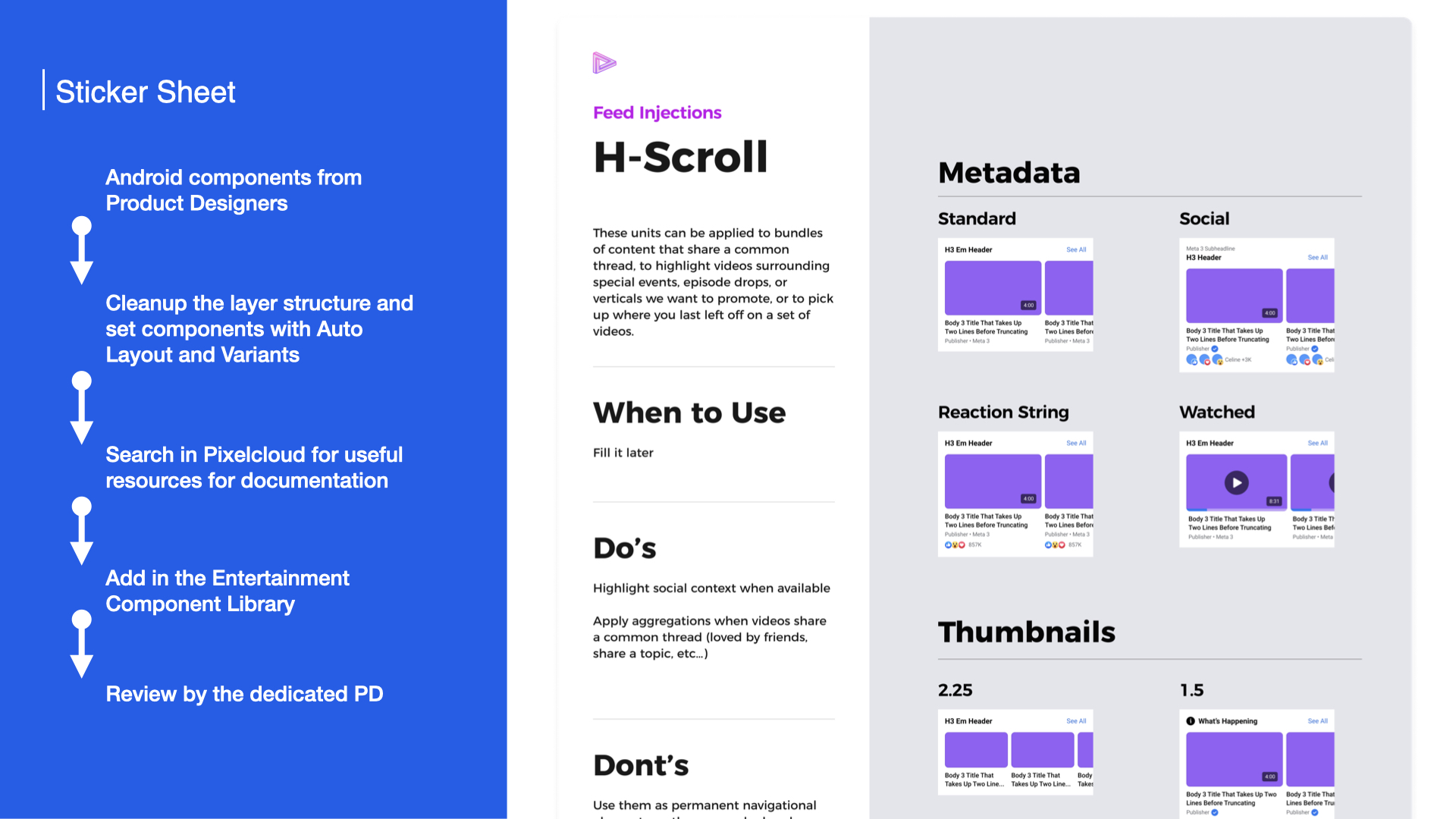 Sticker sheet — Feed Injections H-Scroll, metadata variants