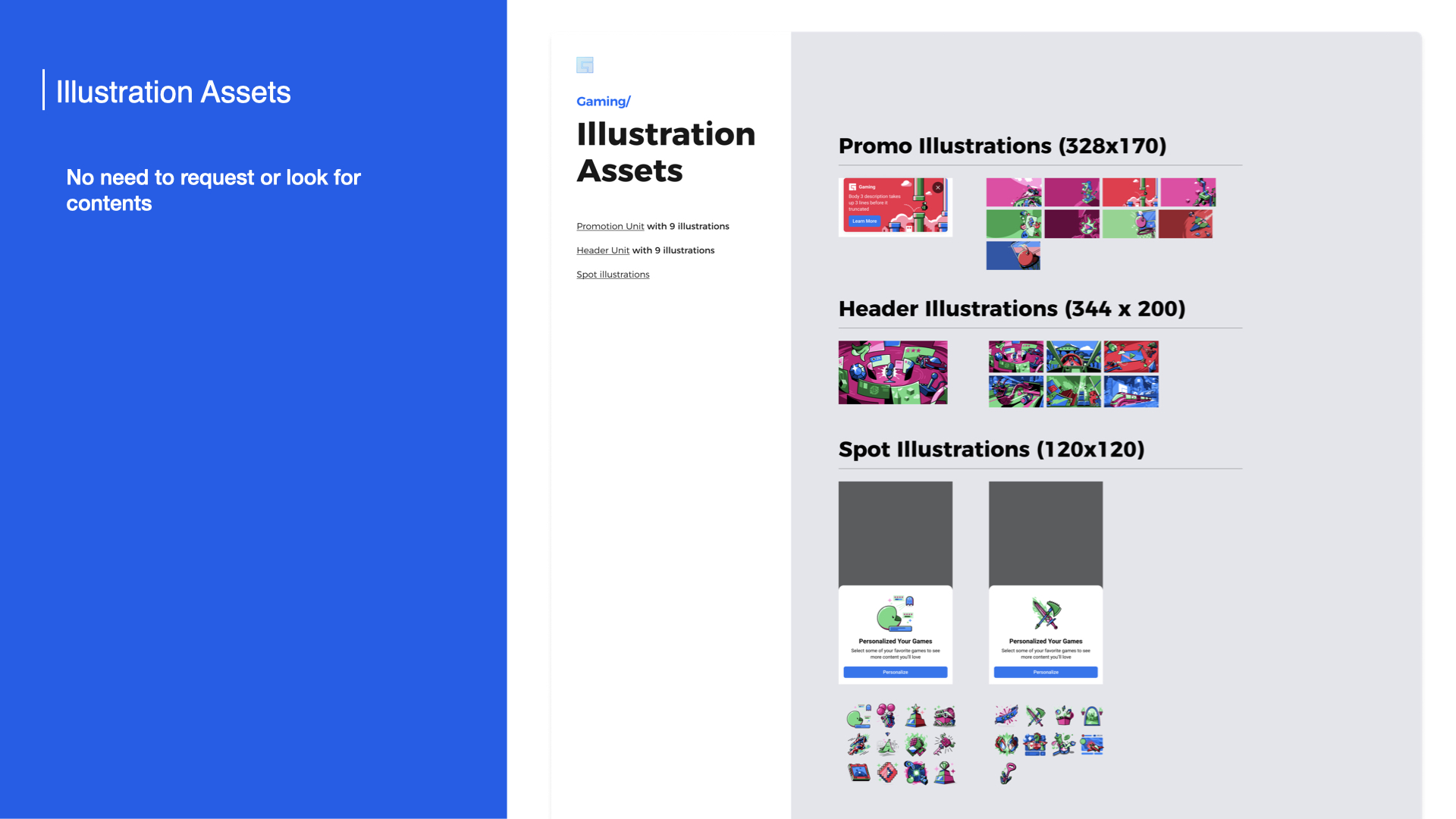 Illustration assets — Promo, Header, and Spot illustrations